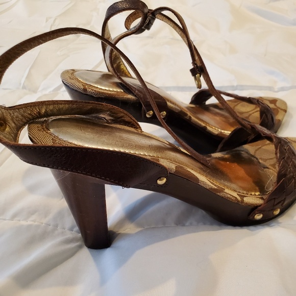 Coach pre-owned women's High Heels shoes with ankl - Picture 3 of 6